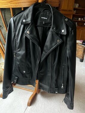 NWOT Express Vegan Leather Moto Jacket